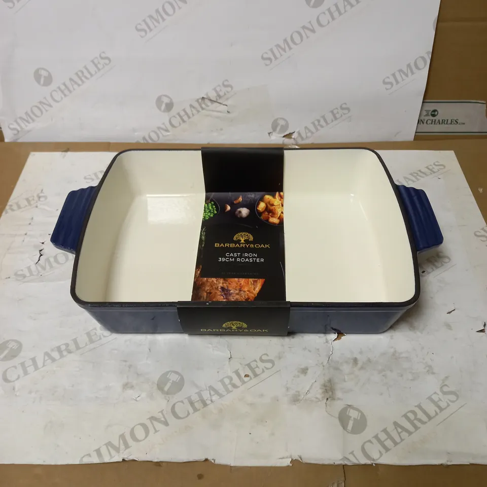 TOWER BARBARY & OAK CAST IRON RECTANGULAR ROASTER - NAVY