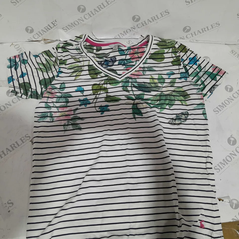 JOULES CARLEY TOP FLORAL BOTANICAL SIZE 14