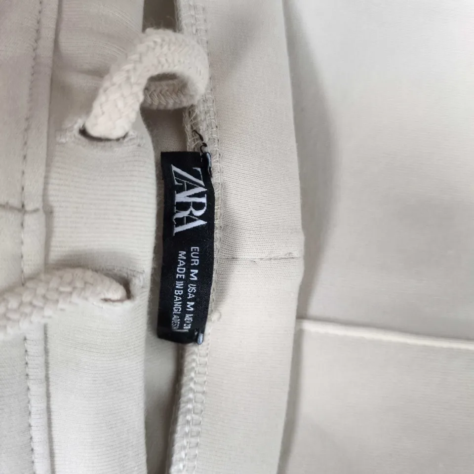 ZARA BEIGE JOGGER-STYLE TROUSERS - , SIZE M (EU M, US M)