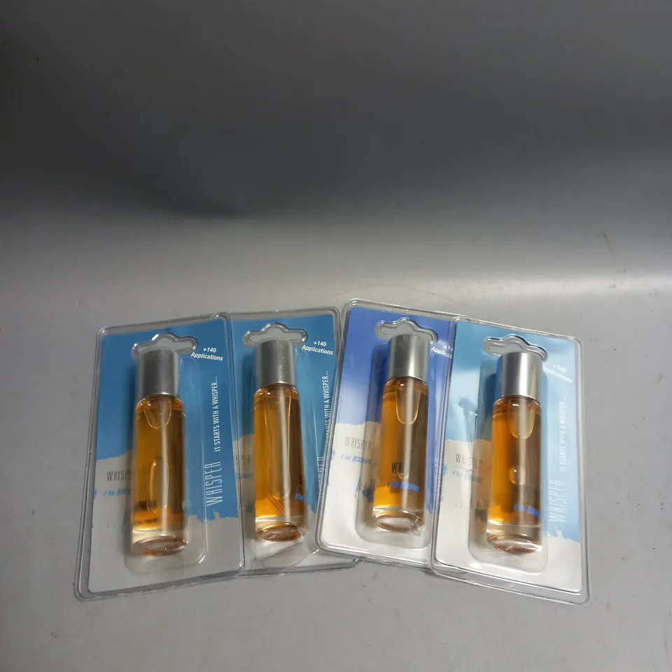 LOT OF 4 WHISPER I'M BRAVE EAU DE PARFUM SPRAY 15ML