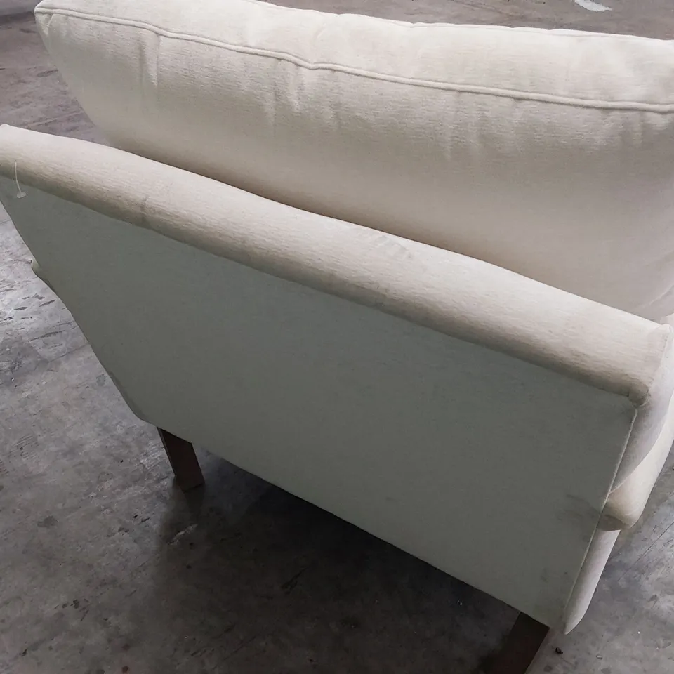 QUALITY BRITISH MADE LOUNGE Co EASY CHAIR NATURAL FABRIC 