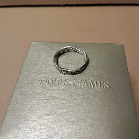 BOXED WARREN JAMES TWISTED DESIGN RING