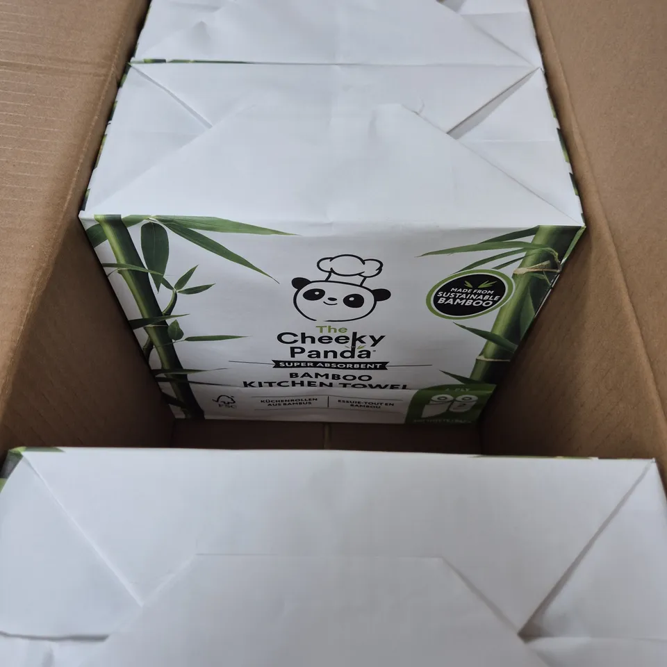 BOX TO INCLUDE 5 PACKS OF THE CHEEKY PANDA SUPER ABSORBENT BAMBOO KITCHEN TOWELS
