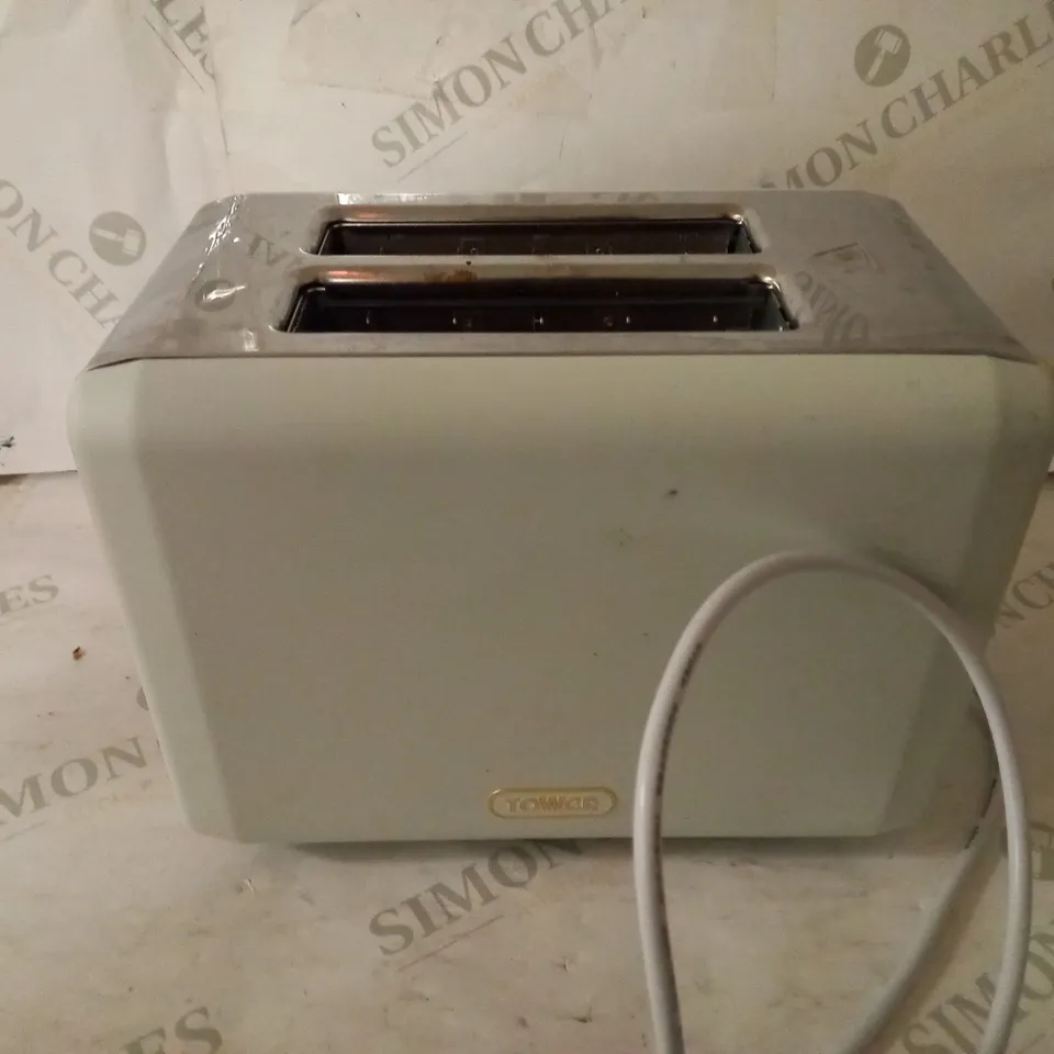 BOXED TOWER CAVALETTO 850W 2-SLICE TOASTER - OPTIC WHITE RRP £45