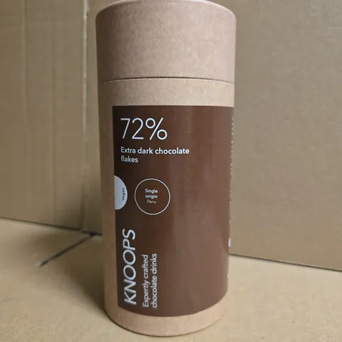 KNOOPS 72% EXTRA DARK CHOCOLATE FLAKES 