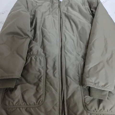 WAREHOUSE LIGHT KHAKI LONG JACKET - MEDIUM