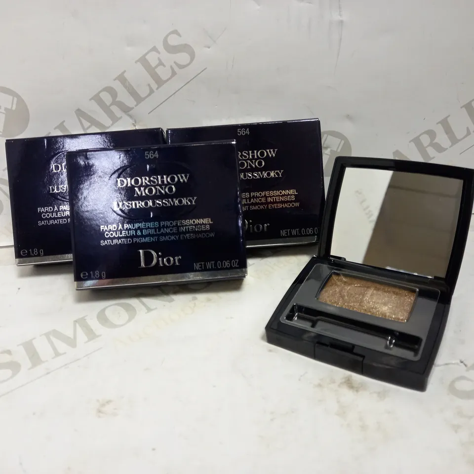 LOT OF 3 DIOR SHOW MONO LUSTROUS SMOKY  SATURATED PIGMENT SMOKY EYESHADOWS - 564 FIRE 