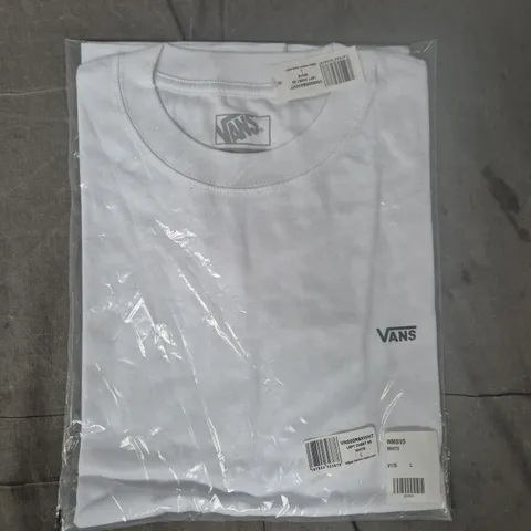 VANS SHORT SLEEVE T-SHIRT IN WHITE SIZE LARGE