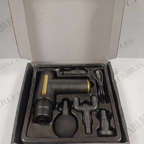 BOXED DESIGNER CORDLESS MASSAGE GUN