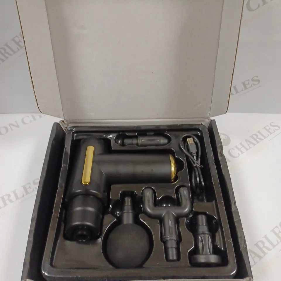 BOXED DESIGNER CORDLESS MASSAGE GUN