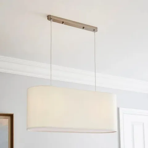 BOXED DUNELM SARA 2 LIGHT DINER FITTING - WHITE