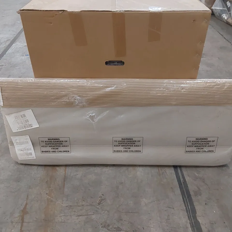 BAGGED 120cm SMALL DOUBLE KAPPA FABRIC DORSET PEARL HEADBOARD