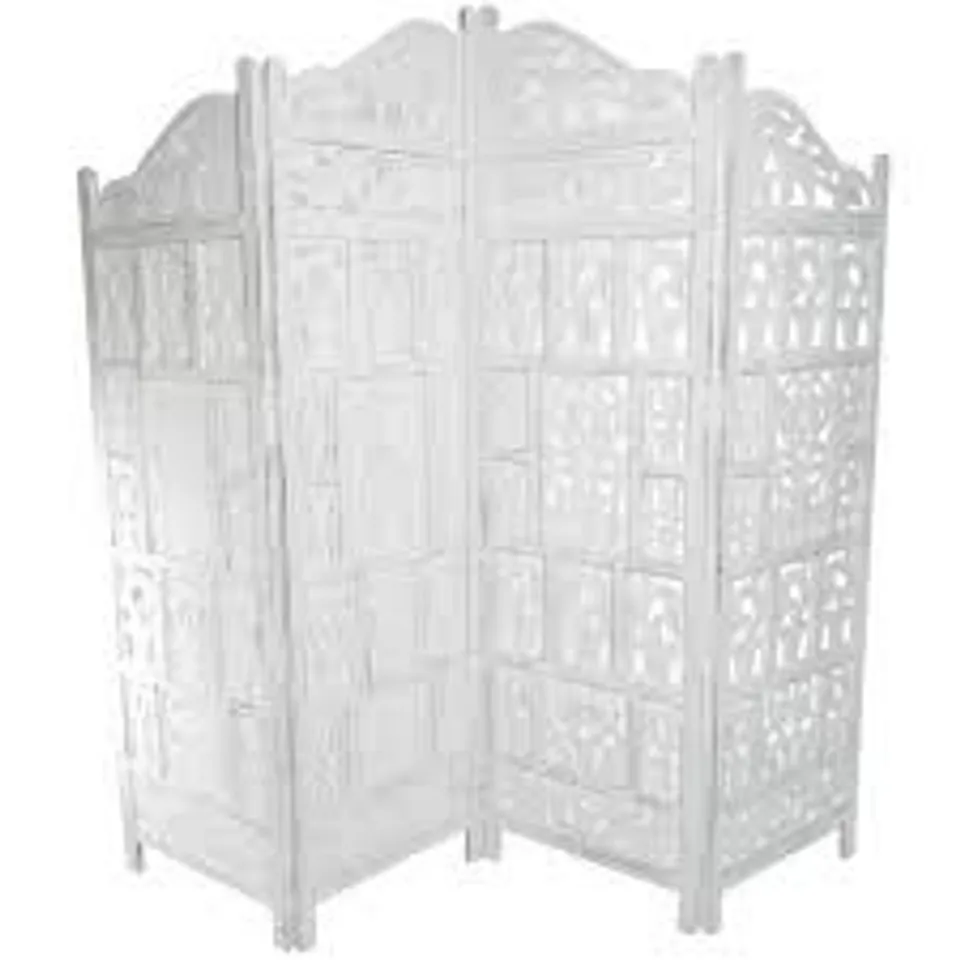 BCHESTER 4 PANEL ROOM DIVIDER COLOUR WHITE