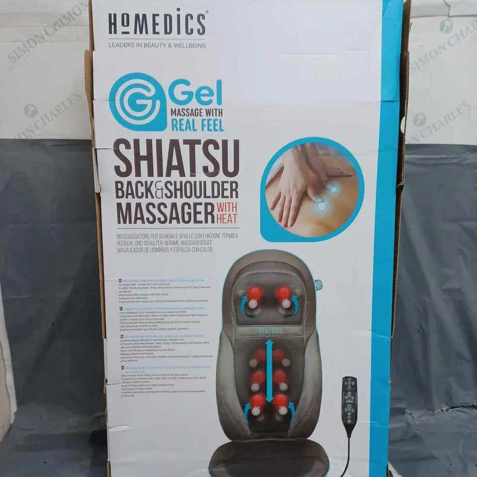 BOXED HOMEDICS SHIATSU BACK & SHOULDER MASSAGER SGM-1600H-EUX