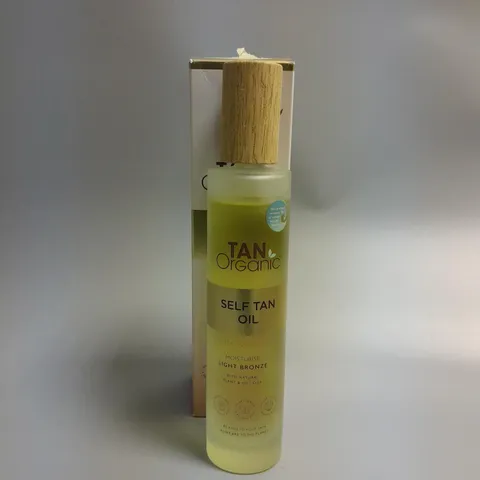 BOXED TAN ORGANIC SELF TAN OIL 100ML - LIGHT BRONZE