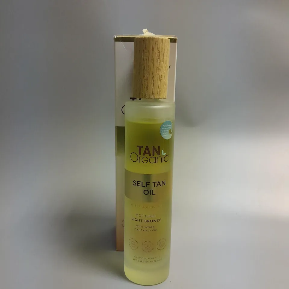 BOXED TAN ORGANIC SELF TAN OIL 100ML - LIGHT BRONZE