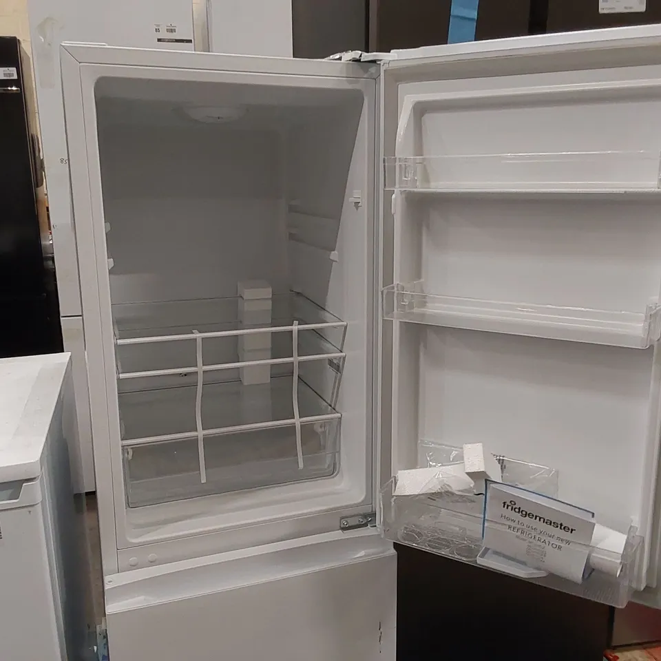 FRIDGEMASTER 50CM FREESTANDING 60/40 FRIDGE FREEZER IN WHITE MC50175A - UNPROCESSED RAW RETURN