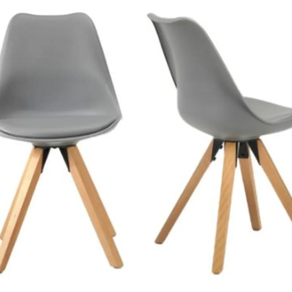 PAIR OF BRAND NEW BOXED BOJAN GREY BUCKET CHAIRS