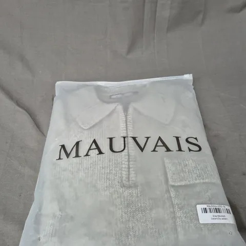 BAGGED MAUVAIS COLLARD ZIP JACKET SIZE L