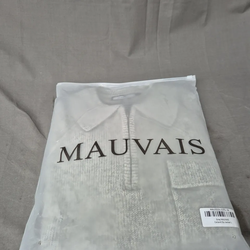 BAGGED MAUVAIS COLLARD ZIP JACKET SIZE L