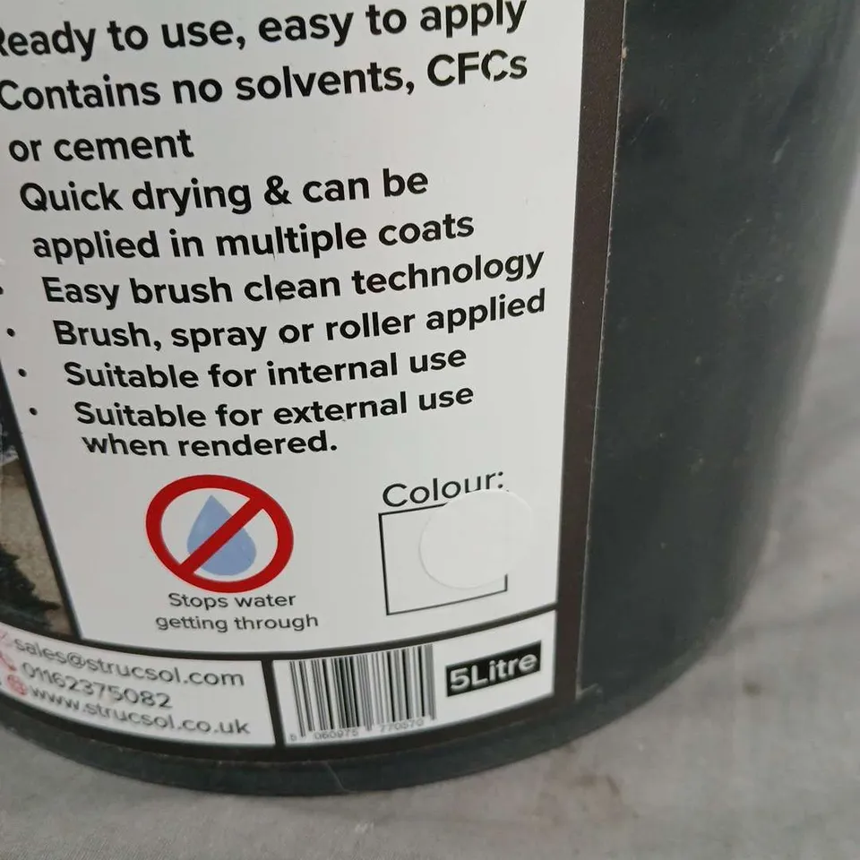 STRUSOL SAFESEAL 5-LITRE READY-TO-USE SEALANT IN WHITE – NO SOLVENTS