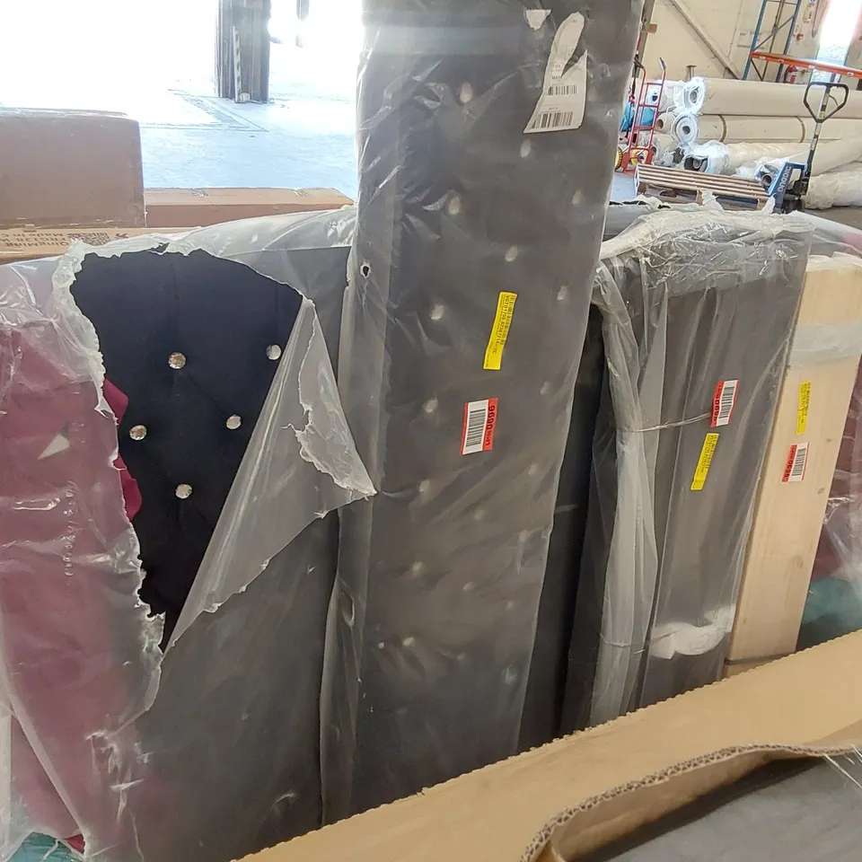 WRAPPED PRESIDENT BED KING PLUSH VELVET STEEL (4 PIECES)