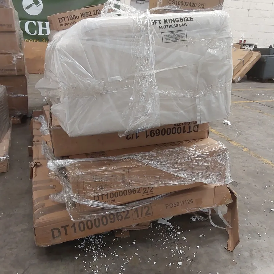 PALLET CONTAINING ASSORTED DESIGNER FURNITURE PARTS