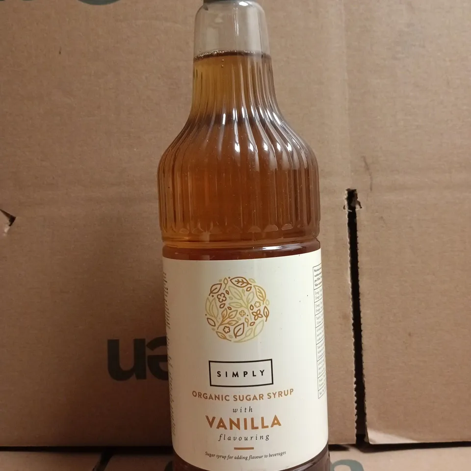 SIMPLY ORGANIC SUGAR SYRUP WITH VANILLA FLAVOURING (1L)