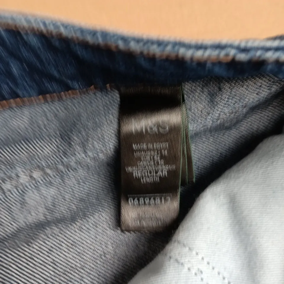M&S WOMEN'S WIDE-CROPPED HIGH-RISE DENIM JEANS 