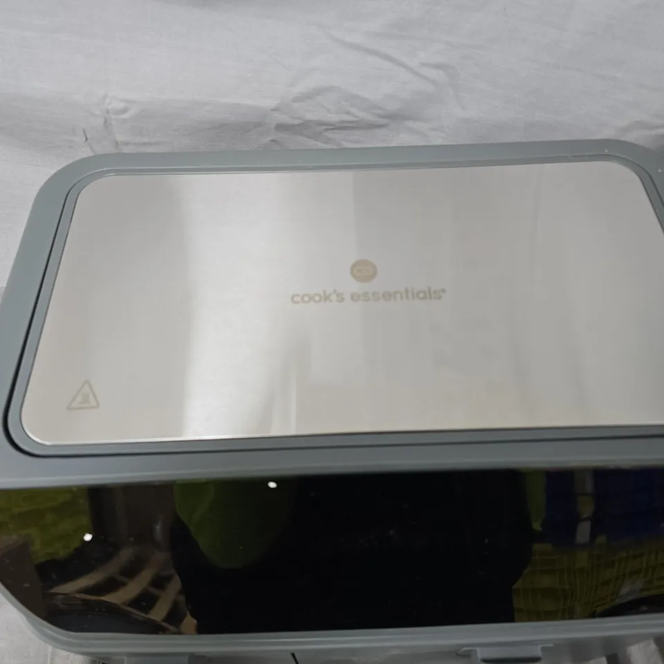 COOK'S ESSENTIALS DOUBLE-DRAWER COUNTERTOP AIRFRYER – GREY 