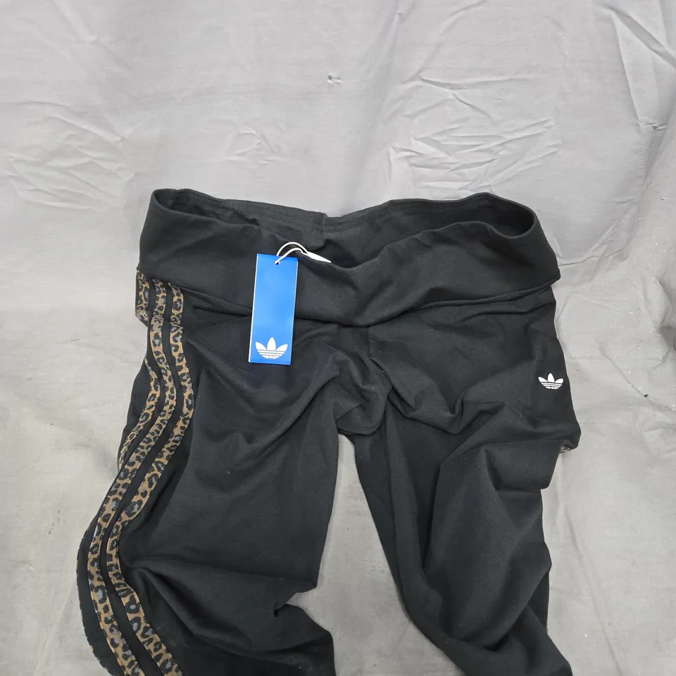 ADIDAS WOMENS BLACK LEGGINGS IN BLACK - XL