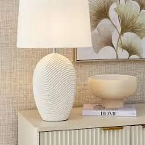 WAVE CERAMIC TABLE LAMP - COLLECTION ONLY