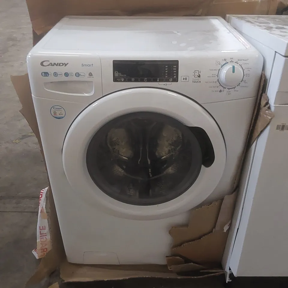 CANDY SMART CSW 485TE/1-80 WASHER DRYER - WHITE