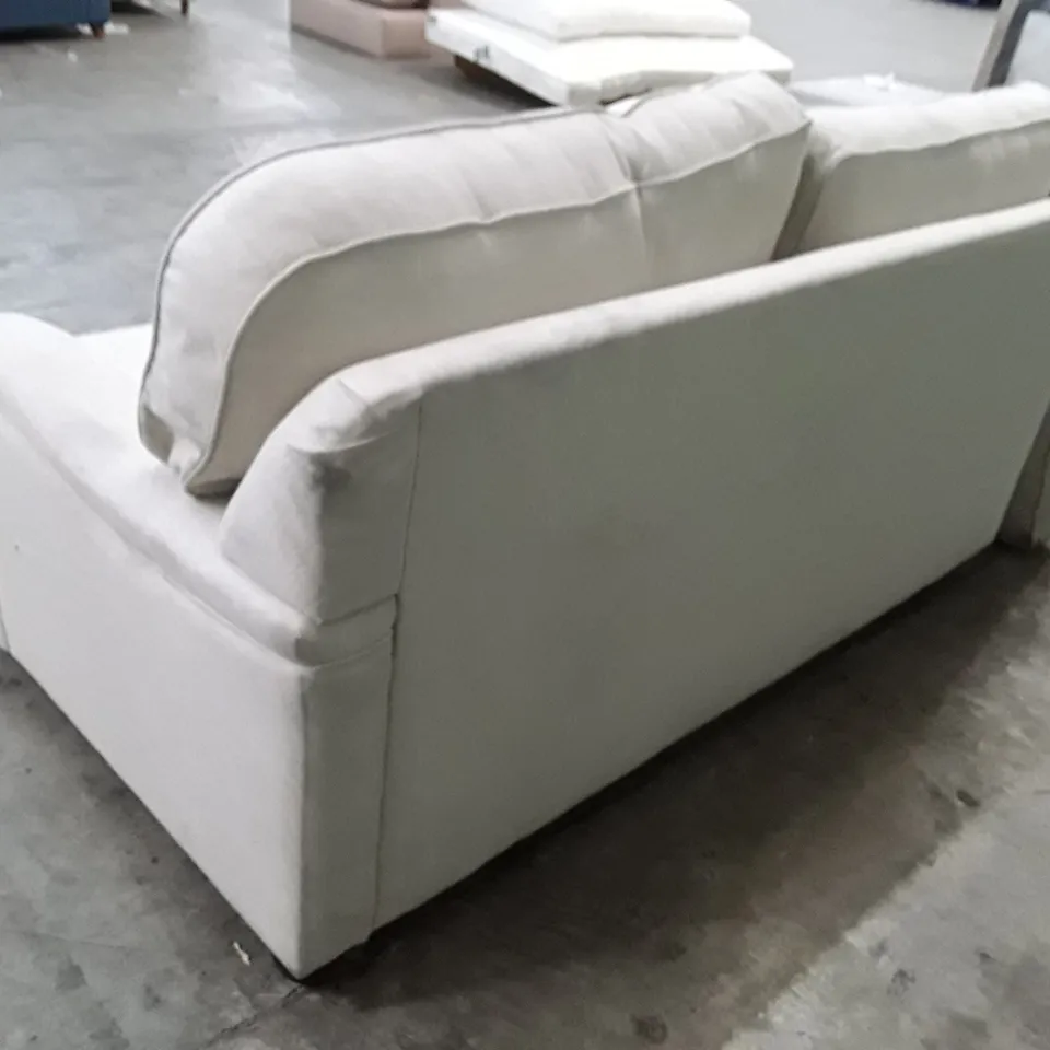 QUALITY DESIGNER TIDWORTH RHF CHAISE STORAGE SOFA BED - DESERT FABRIC