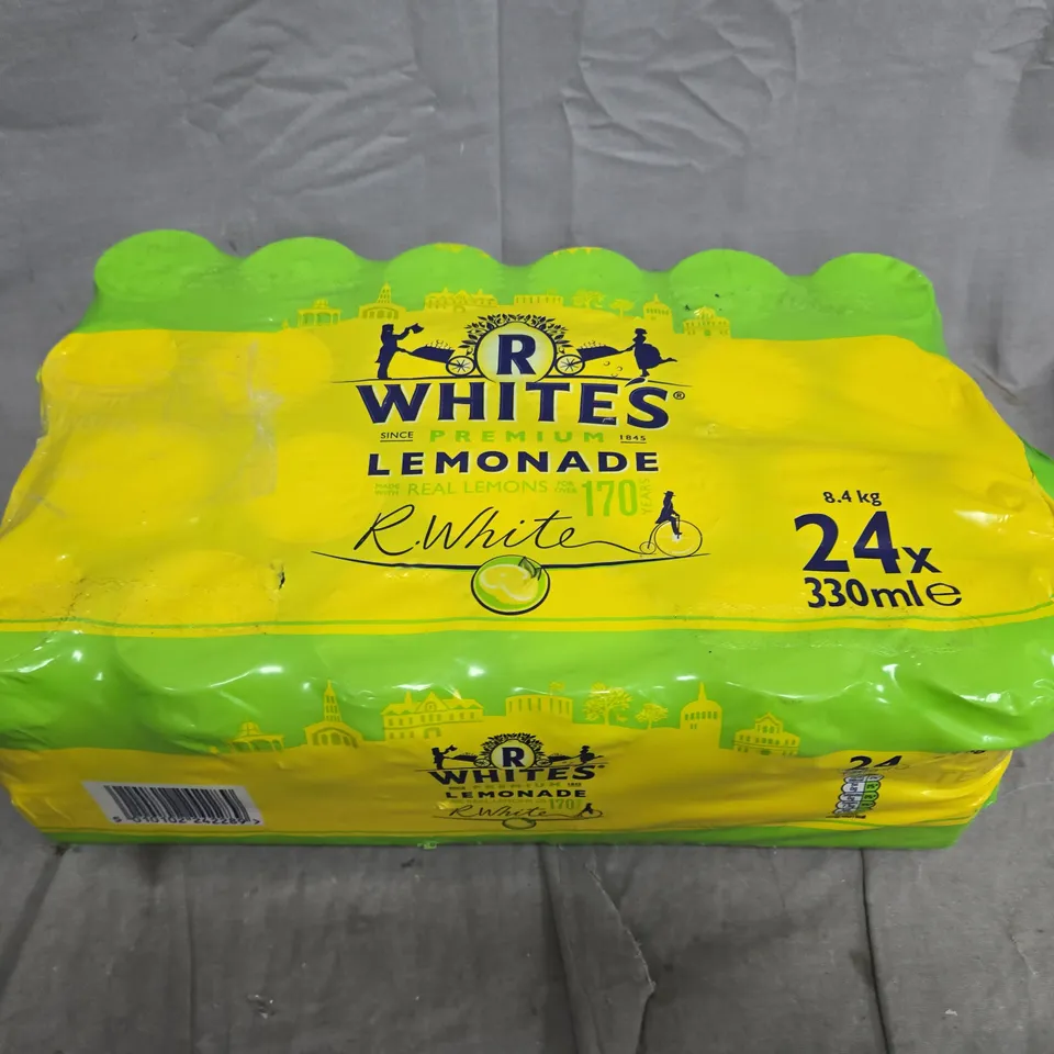 R WHITES LEMONADE 24 X 330ML CANS