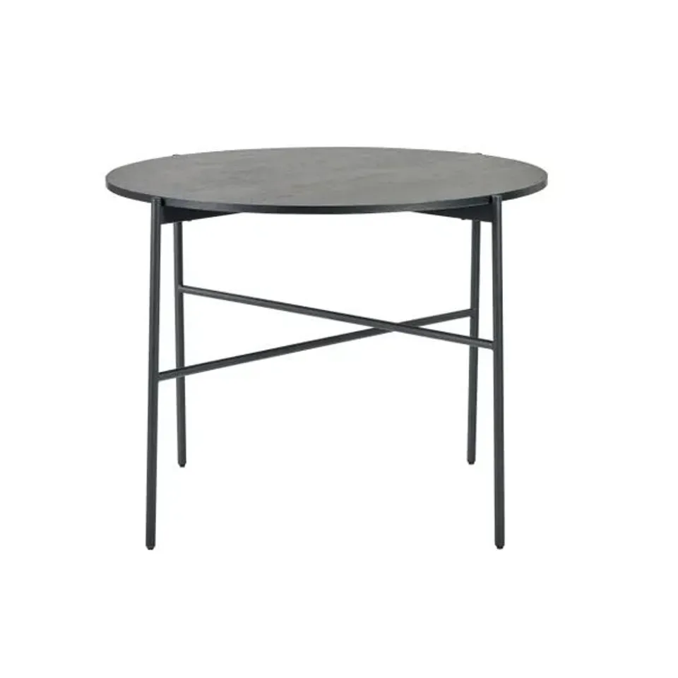 BOXED CAMILLE 4 SEATER DINING TABLE - BLACK (1 BOX)