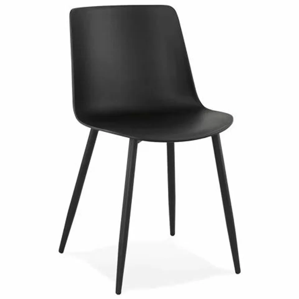 BOXED FLORISSANT BLACK DINING CHAIR