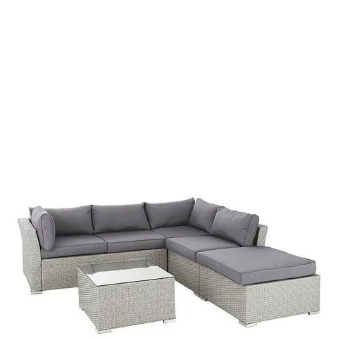 BOXED ATHENS 4-PIECE CORNER SET WITH TABLE AND CHAISE (2 BOXES)