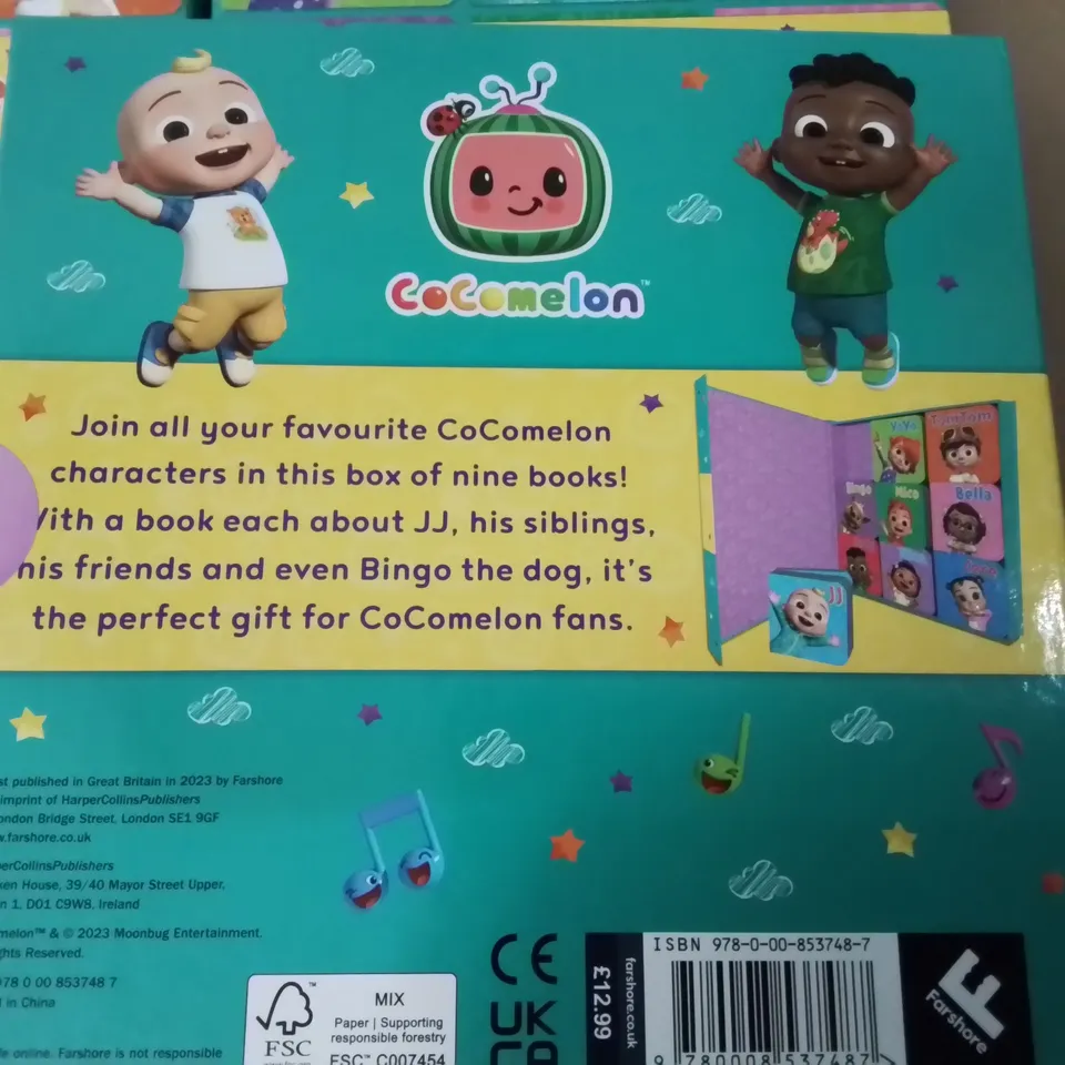 LOT OF 10 COCOMELON JJ & FRIENDS BOX OF BOOKS