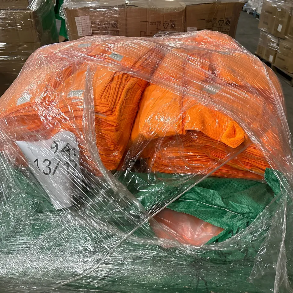 PALLET TO CONTAIN A LARGE QUANTITY OF ECOFAM MICROFIBER TOWELS 