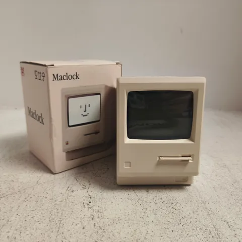 BOXED MACLOCK WB-8 RETRO PIXEL ALARM CLOCK