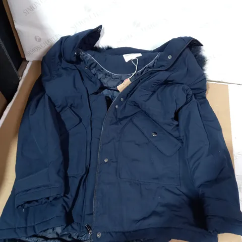 MONSOON NAVY HOODED JACKET SIZE L