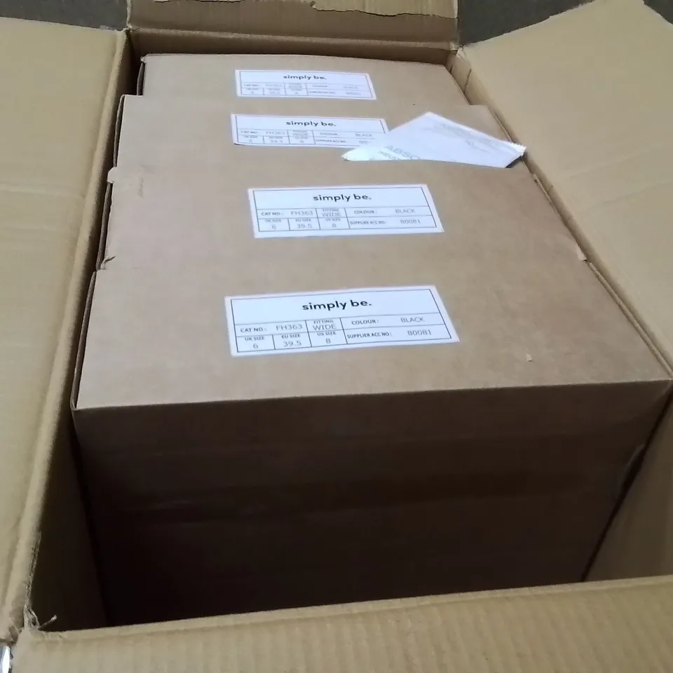 BOXED BRAND NEW APPROXIMATELY 5 SIMPLY BE BREENER WIDE SHOES BLACK SIZE 6