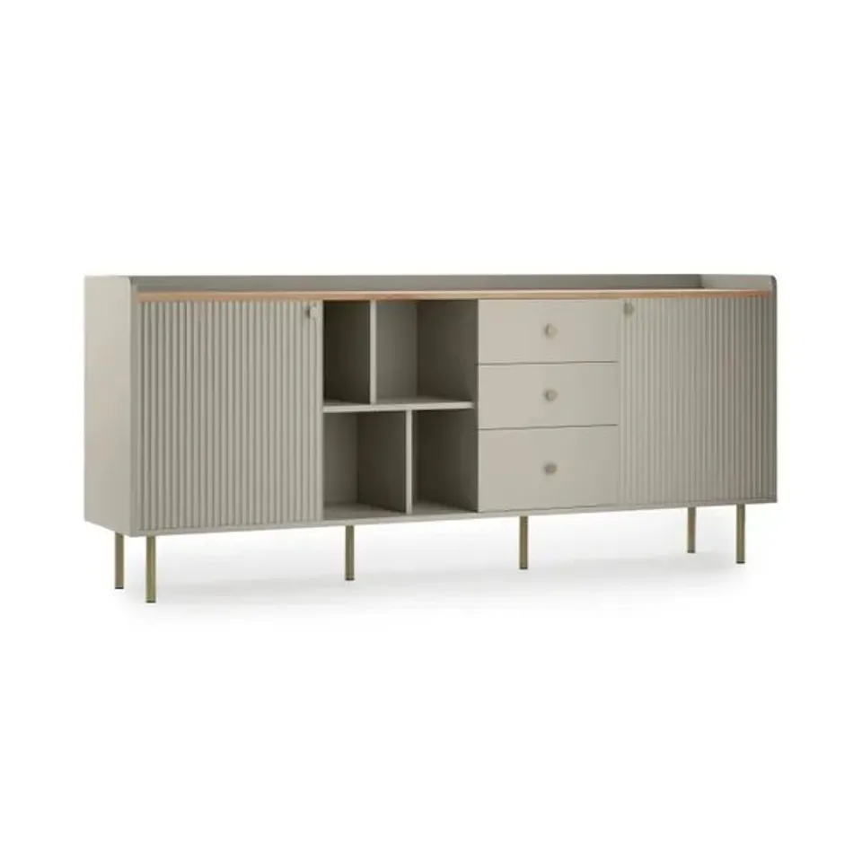 BOXED GEORGI EXTRA WIDE SIDEBOARD - NATURAL (2 BOXES)