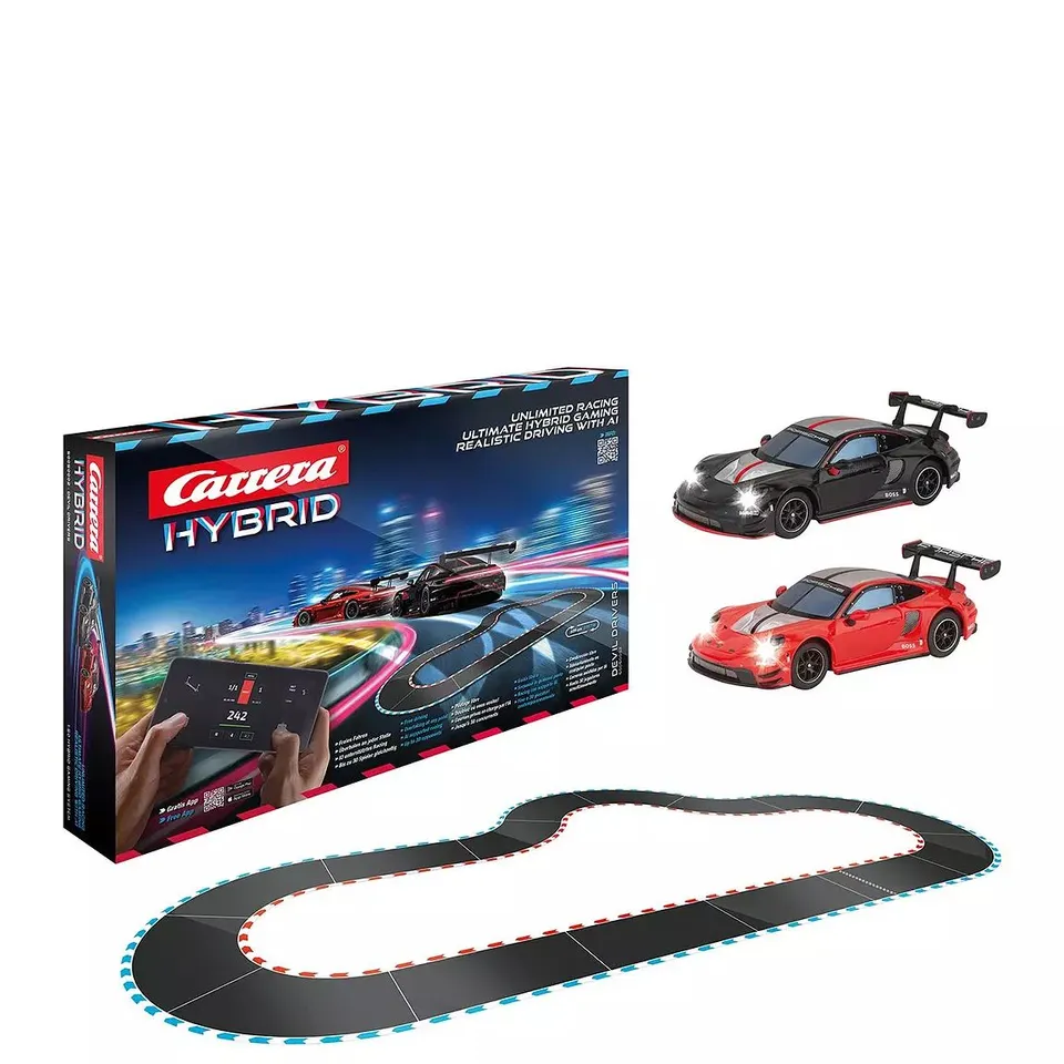 CARRERA HYBRID DEVIL DRIVERS AI-INTEGRATED CAR RACING SET