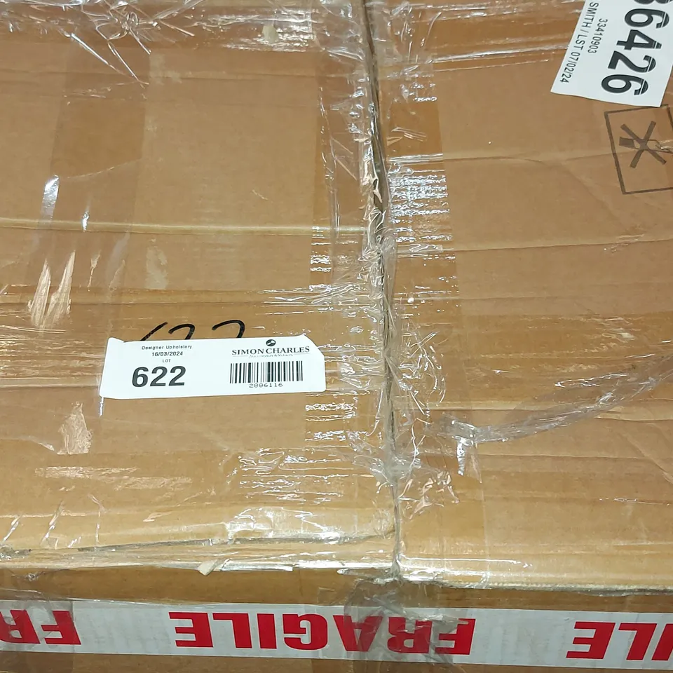 BOXED DELORIS UPHOLSTERED SIDE CHAIR, WHITE (1 BOX)