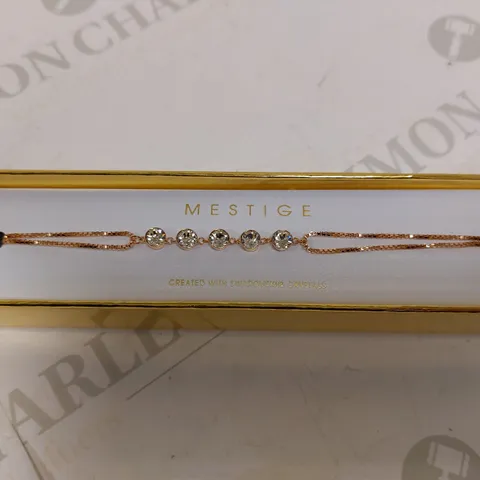 MESTIGE SWAROVSKI CRYSTAL ROSE GOLD CHAIN