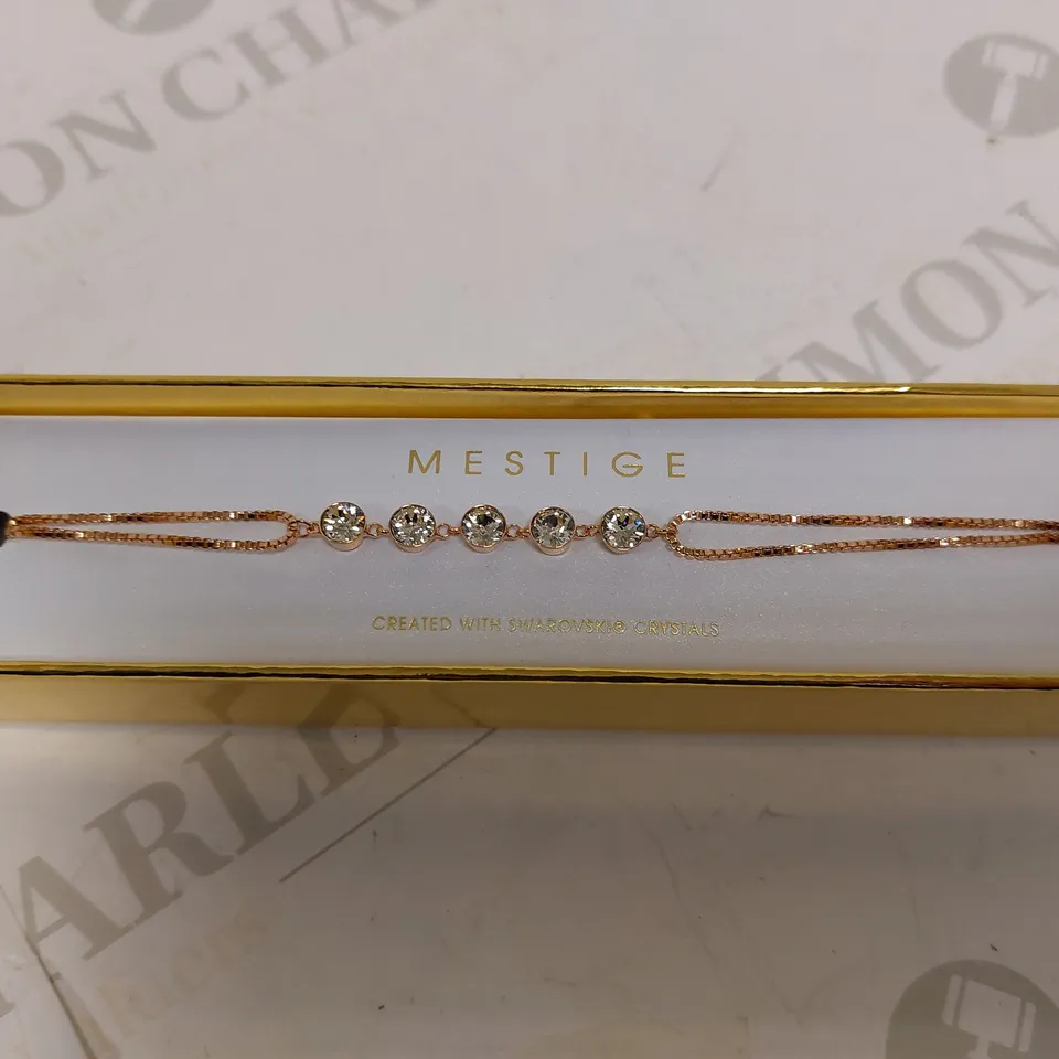 MESTIGE SWAROVSKI CRYSTAL ROSE GOLD CHAIN