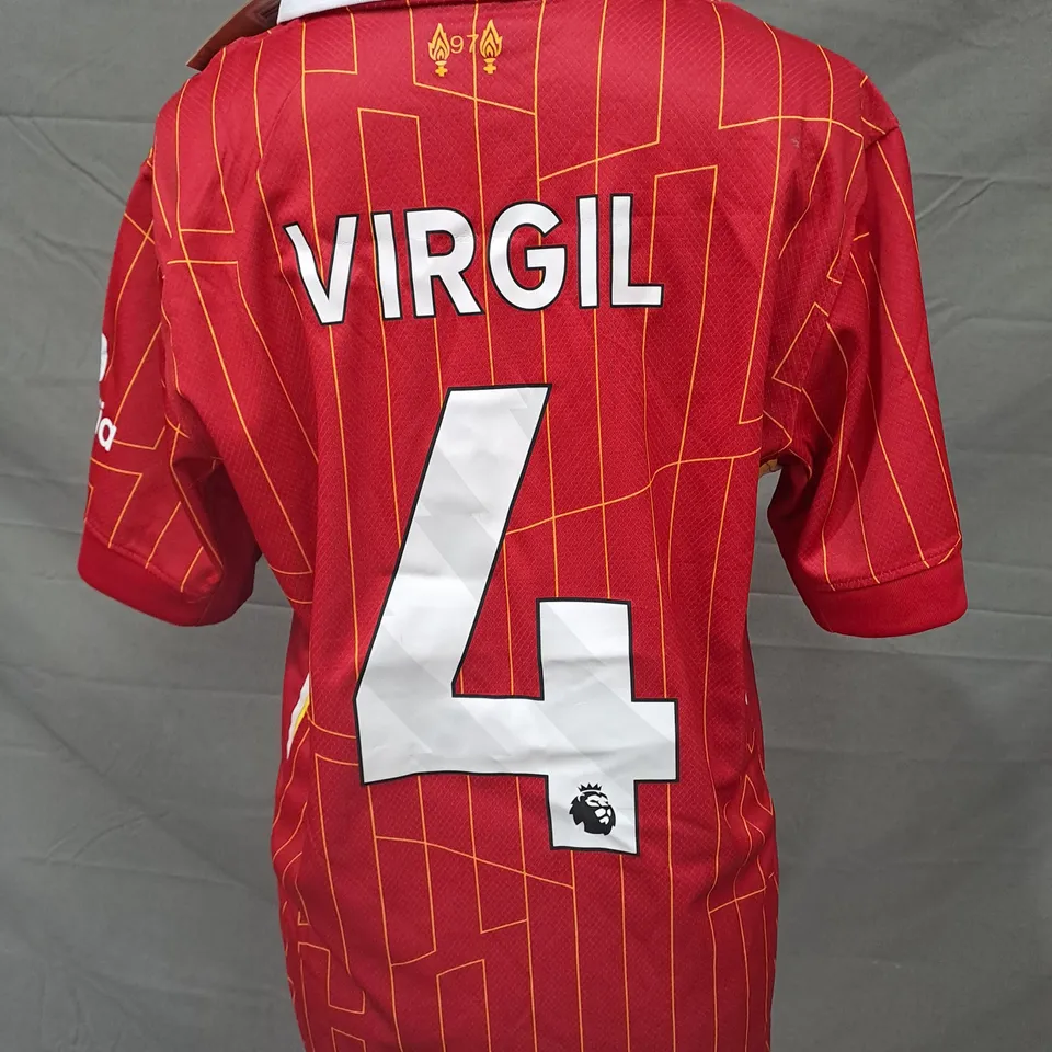 NIKE DRI-FIT LIVERPOOL FOOTBALL CLUB VIRGIL JERSEY SIZE SMALL