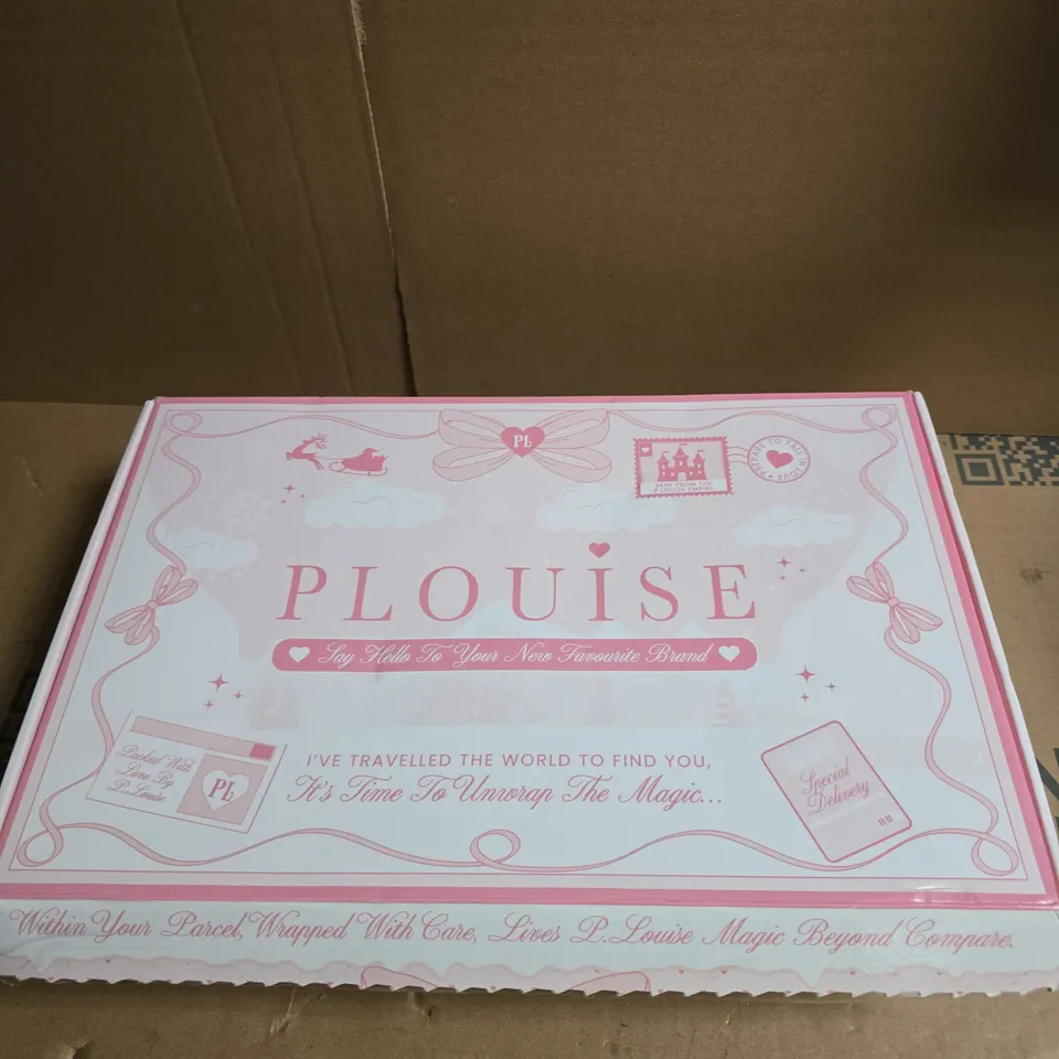 PLOUISE BEAUTY BOX TO INCLUDE CLEAN UP YOUR ACT WHIPPED BODY FOAM, GLITTER SETTING SPRAY AND MAKE IT MELT MAKE UP WIPES